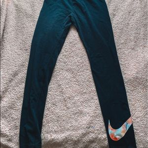 nike leggings (tye dye sign)